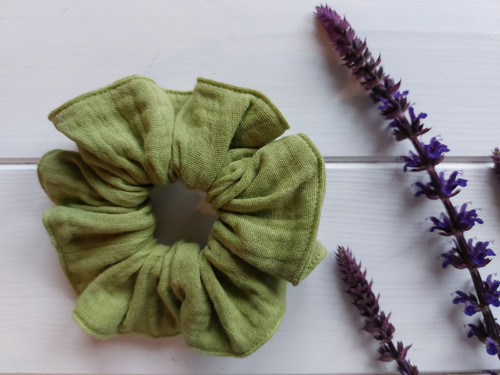 Scrunchie mušelínová SLIM — foto 1