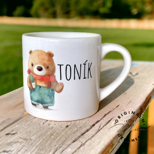15 Medvídek - Hrníček, plecháček - jméno na přání