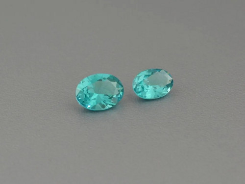 PARAIBA turmaline 5X7-6X8 mm ovál lab vytvořený