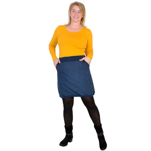 Balonová sukně BRISA / modrý jeans, vel. M - XXL