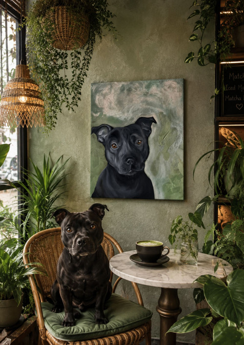 Dog Staf face .... obraz — foto 1