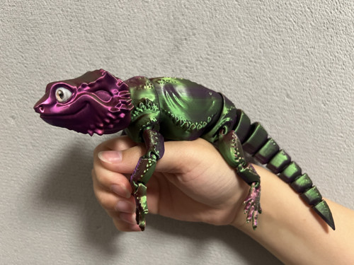 Agama Vousatá - 26 cm - 3D Tisk — foto 1