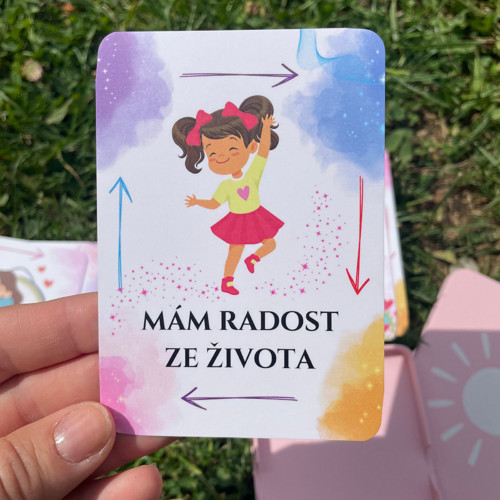 Afirmační kartičky pro děti (holčičí verze)