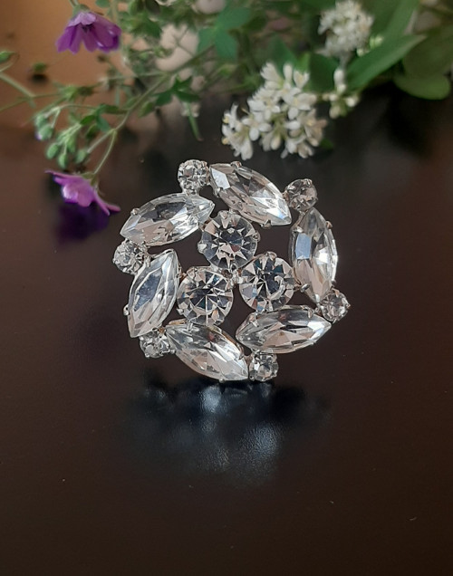 Krásná vintage brožka, Jablonecko, 70-léta