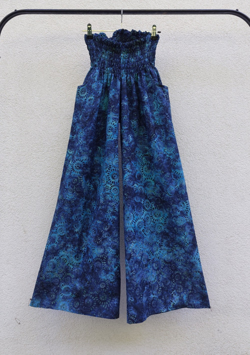 Turecké kalhoty Modré-bali batik — foto 1