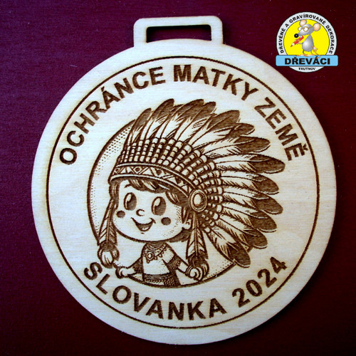 Dřevěná medaile OCHRÁNCE MATKY ZEMĚ