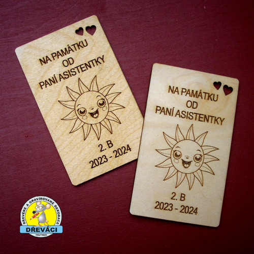 Magnet - dárek pro žáky od paní asistentky