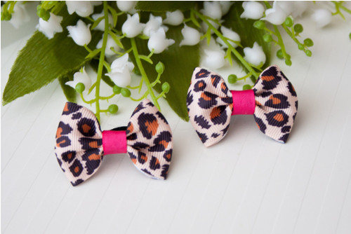 Gumičky do vlasov - Hnedé leopard — foto 1