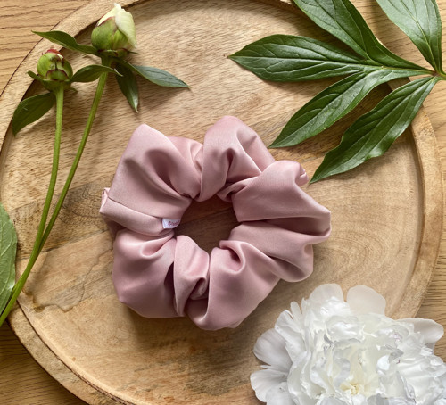 Scrunchie gumička starorůžová — foto 1