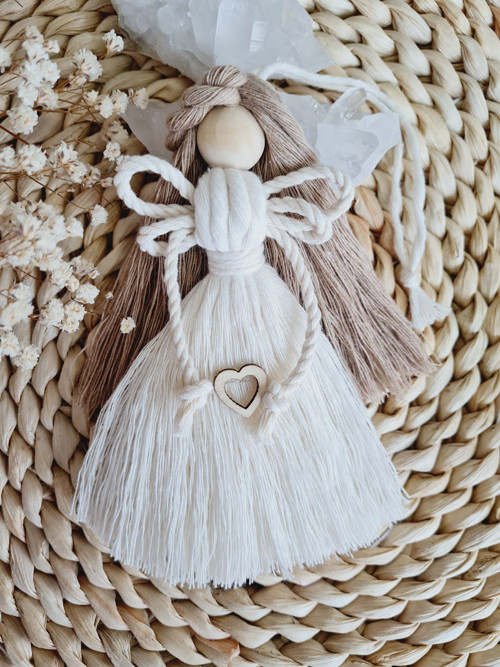 Anděl macramé NATURELLA
