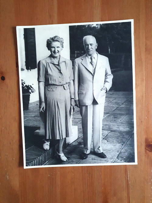 President Dr. E. Beneš s chotí — foto 1