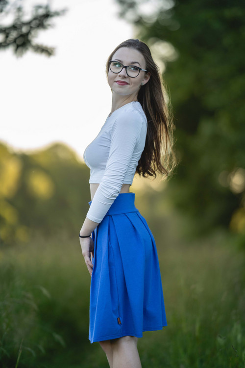 Sukně ZOJA královsky modrá