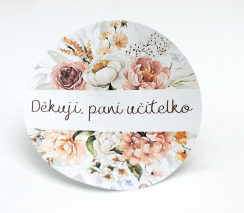 Děkuji, paní učitelko samolepky 24 ks — foto 1