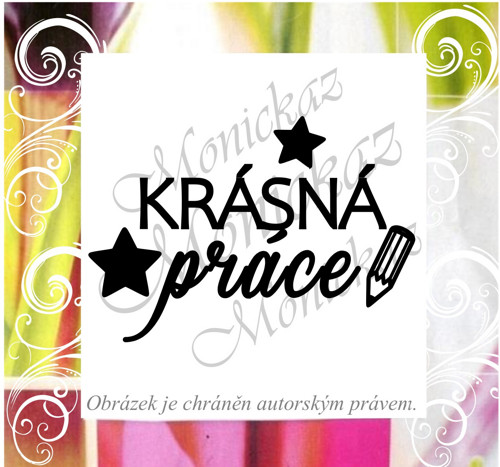 Krásná práce hvězdičky 1600. Razítko.