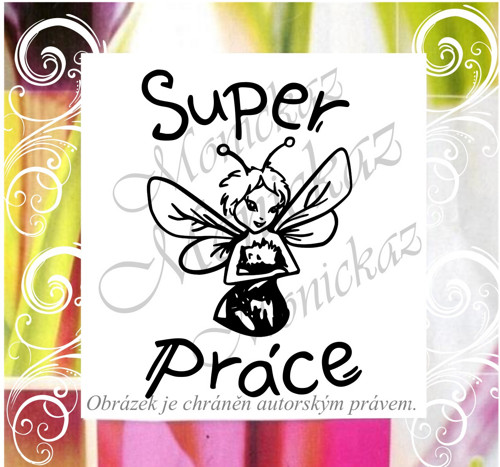 Super práce včelka 946. Razítko.