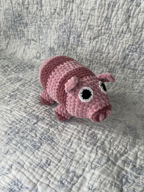 Háčkované plyšové prase