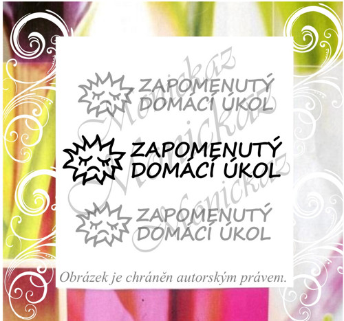 Zapomenutý domácí úkol 1335. Razítko.