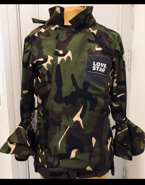 Bunda/sako/křivák maskáč khaki