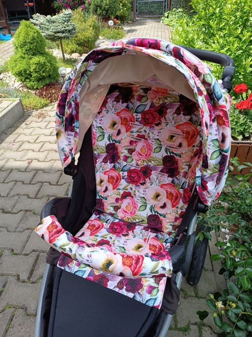 2-dílný set do kočárku Britax - Růže
