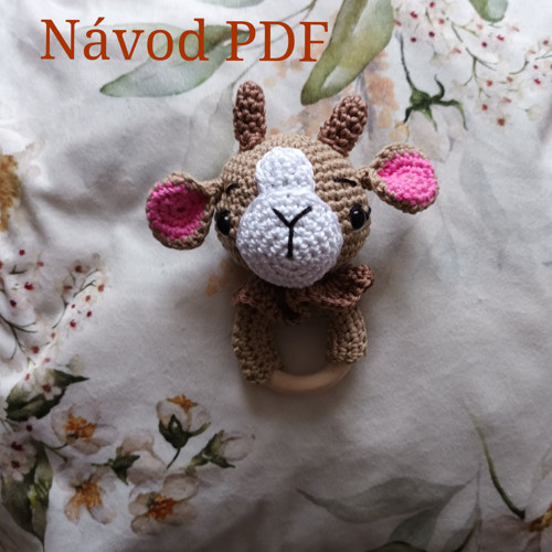Návod na háčkované kousátko kůzlátko