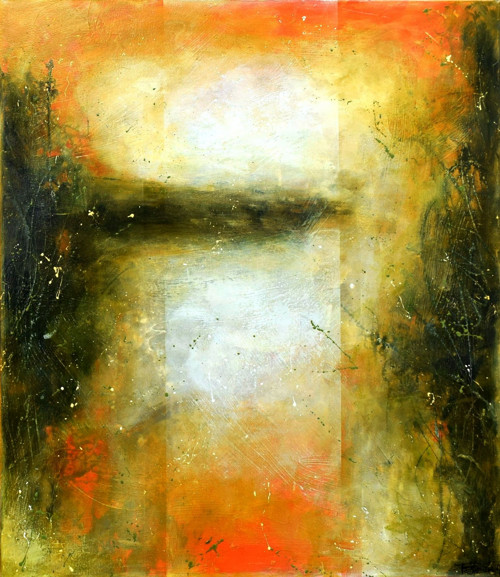 Krajina v podvečer......70x80cm
