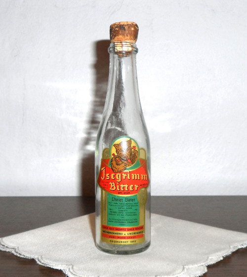 Skleněná LAHEV s potahem • Isegrimm Bitter
