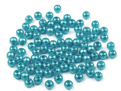 Korálky voskovky pr.5mm (10g) - tyrkys