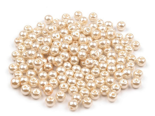 Voskovky skleněné pr.8mm (50g) - krémová
