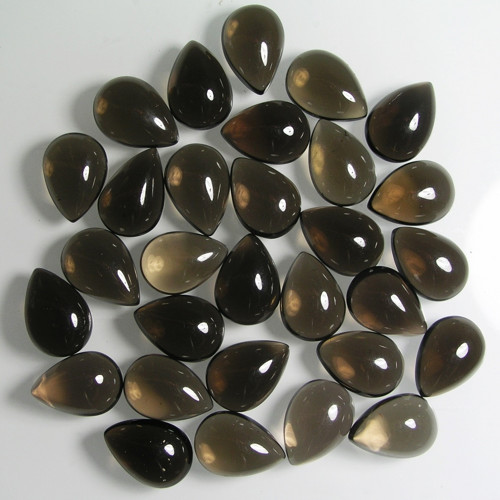 Přírodní Záhněda, kabošon-kapka, 14x10 mm, 1. kus