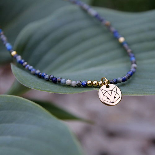 Náhrdelník PES/LIŠKA - Lapis Lazuli