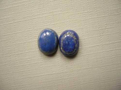 Pár kabošonů - lapis lazuli 10 mm, č.8Kf