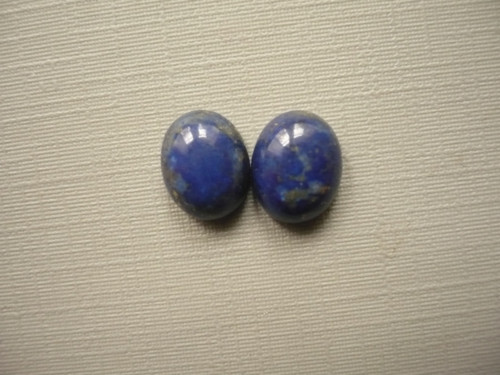 Pár kabošonů - lapis lazuli 10 mm, č.15Kf