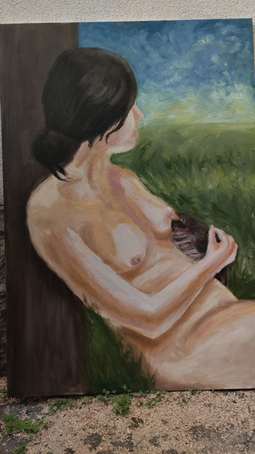 Žena kojící kukačku