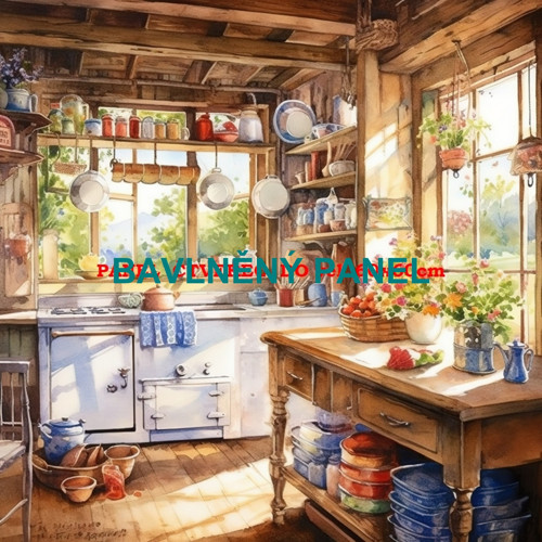 Bavlněný panel 40x40 cm - skladem — foto 1