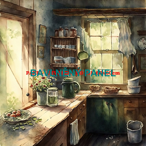 Bavlněný panel 40x40 cm - skladem — foto 1