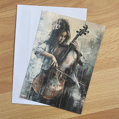 Pohlednice Violončelistka C0013
