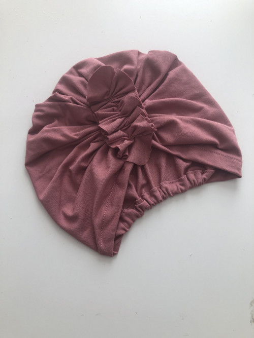 Turban čepička starorůžová