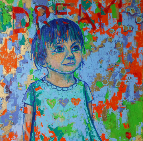 Read the message No2 (80 x 80 cm)