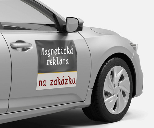 Magnetická reklama na auto - 40x30cm snímatelné