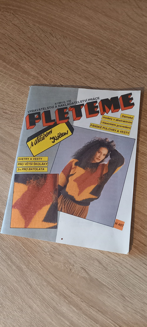 Časopis katalog , návody , střihy- škola pletení