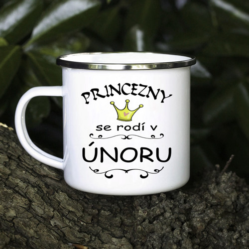 Princezny se rodí v únoru - hrnek 330ml