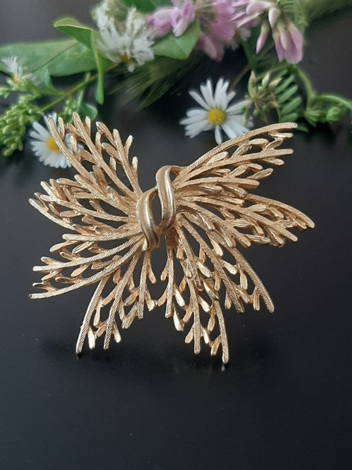 Nádherná vintage brož, motýlek, USA,70-léta