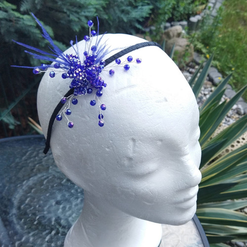Wedding Blue Crystals Collection ... čelenka