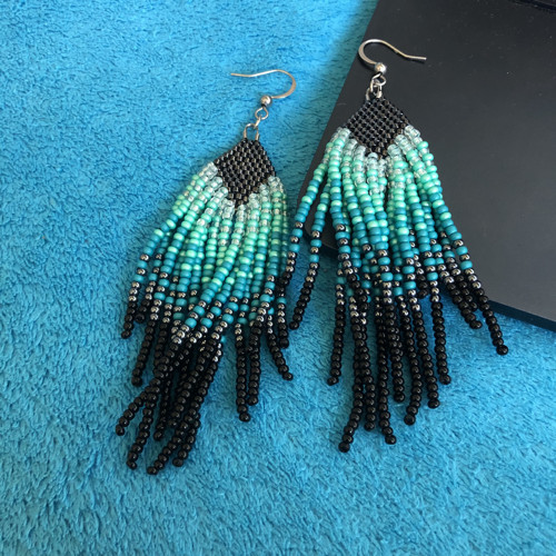 Třásňové náušnice TURQUOISE