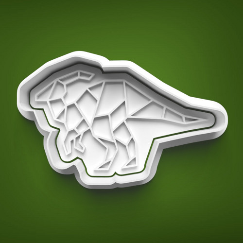 Vykrajovátko DINOSAURUS - origami Parasaurolophus