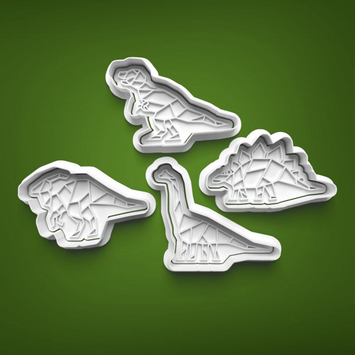 Set vykrajovátek origami DINOSAURUS