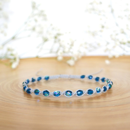 Shamballa nákotník S14 // šedá, tmavě modrá