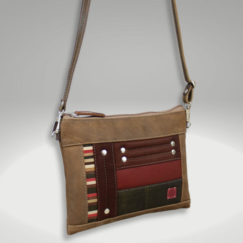 Crossbody Tia maxi celokožená — foto 1