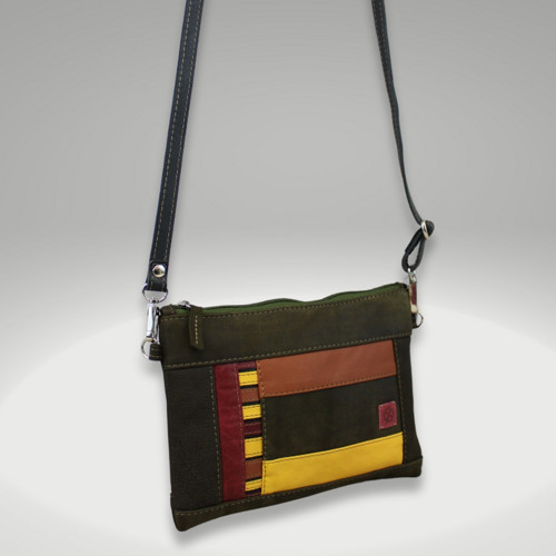 Crossbody Tia midi celokožená