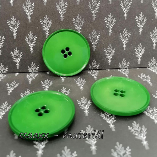 Plastový knoflík ~ 38 mm ~ zelený
